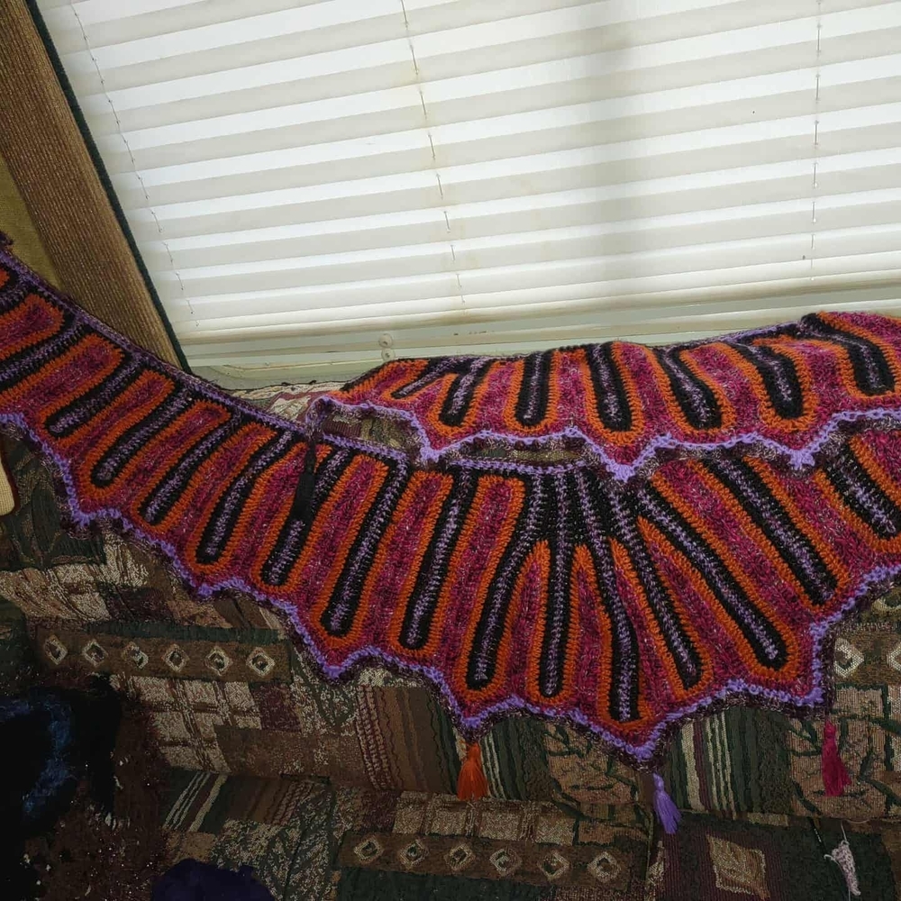 Colorful Knit Shawl